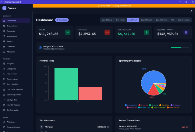 How I Built a Self-Hosted Personal Finance Dashboard With Claude Code